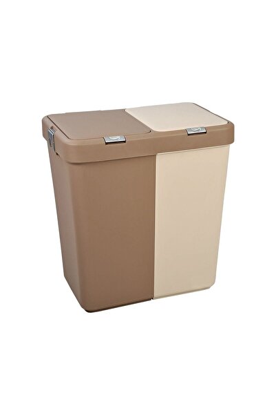 Motek Otomatik Kapak Çift Gözlü Kirli Sepeti