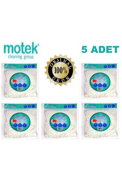 Motek Yedek Püskül Mop Fix,pratik,trent,mopida,comfort Modellerine Uyumlu 5 Adet