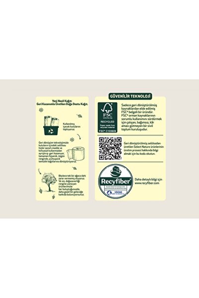 SELECT NATURE ORGANİK DİSPENSER PEÇETE 350 Lİ X 12 PK