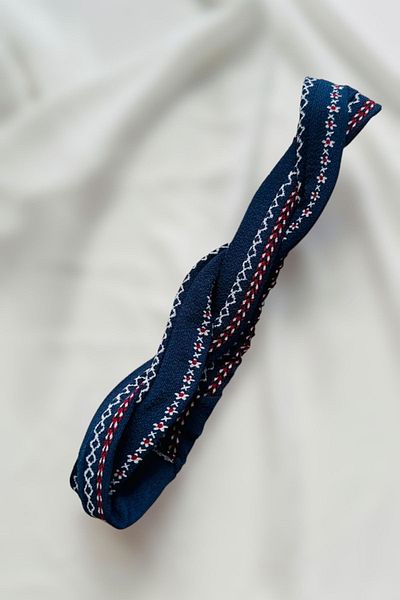 PETEK AKSESUAR Ethnic Patterned Fabric - Twisted Hair Band