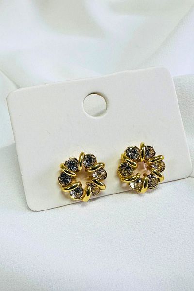 PETEK AKSESUAR PEARL ROCKED MINIMAL EARRING