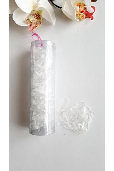 PETEK AKSESUAR Elastic din împletitură de păr transparent