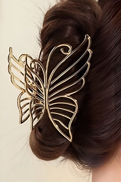 PETEK AKSESUAR Cataramă mare cu zăvor cu fluture din metal