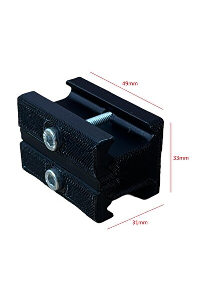 Çift taraflı Dişi 22mm Pikatini Ray bağlantı ara adaptörü