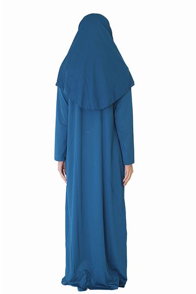 ZEHRANAZ NAMAZ ELBİSESİ Φόρεμα προσευχής με φερμουάρ σκούρο βενζινοκίνητο
