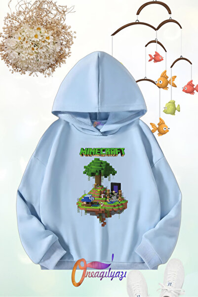 oneagılyazı Детски суичър с щампи с качулка