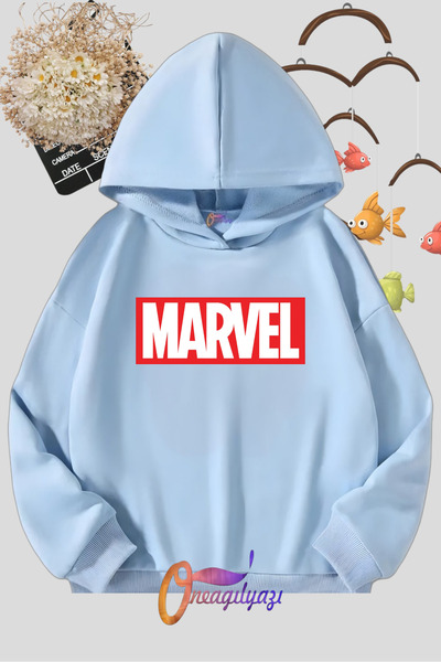 oneagılyazı Детски суичър с щампи с качулка