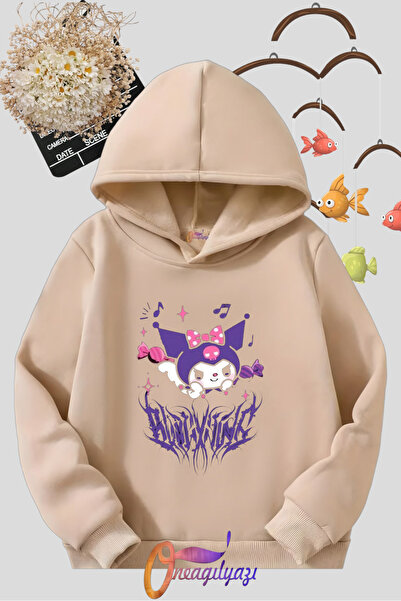 oneagılyazı Детски суичър с щампи с качулка