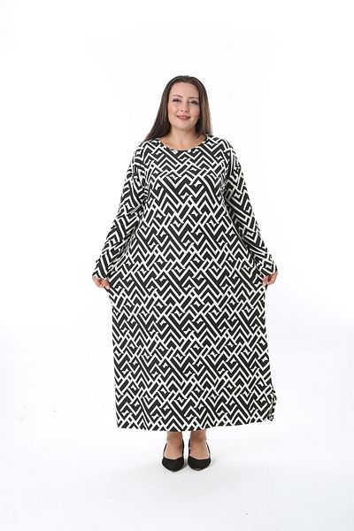 XL Modam Φόρεμα One Size Lycra Cashmere - Μπούστο 150 έως 154 Plus Size