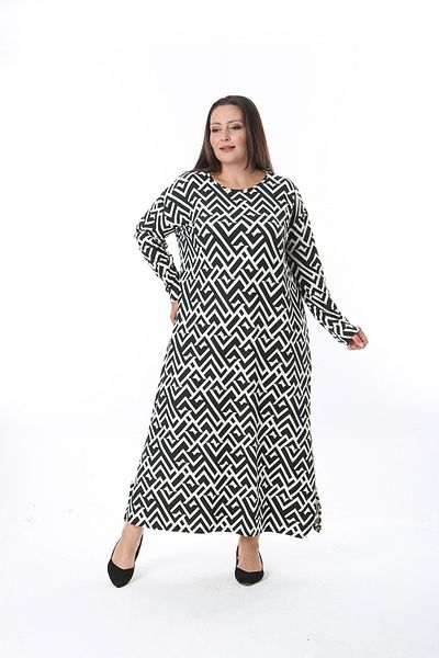 XL Modam Φόρεμα One Size Lycra Cashmere - Μπούστο 150 έως 154 Plus Size