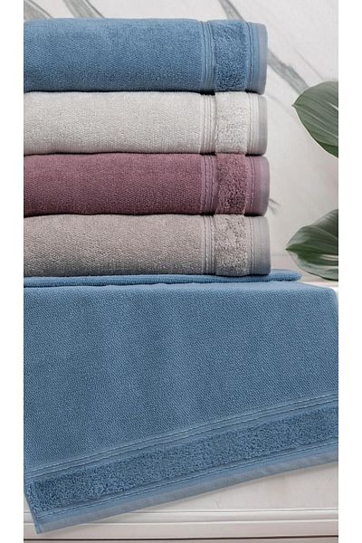 Altınbaşak Set de prosoape de lux pentru mâini și față, 100% bumbac, 50x90 cm, sezon nou - cutie de 4
