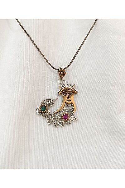 MidyatMelekSilver 925 ayar atontik telkari işleme Şahmeran kolye