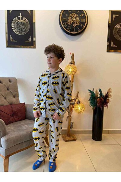 BİR DOZ ÇOCUK GÜLÜŞÜ BATMAN PAMUKLU ERKEK PİJAMA TAKIMI