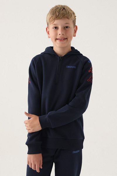 Kappa hoodie navy blue clearance