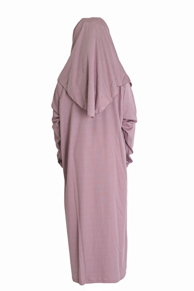 ZEHRANAZ NAMAZ ELBİSESİ Yeni Gül Kurusu Cocuk Fermuarsız Namaz Elbisesi 5/8 yaş