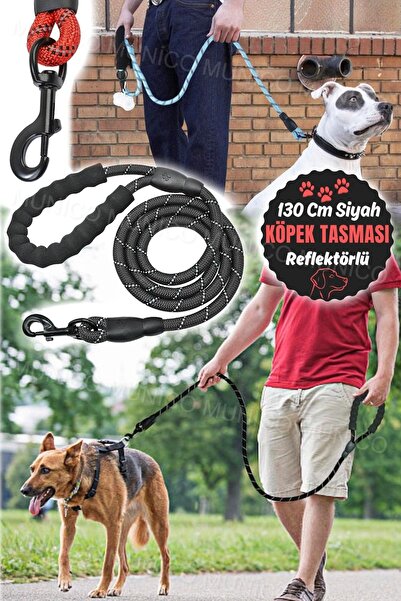 Munico Köpek Eğitim Tasmaları - 130 Cm Yansıtıcı Naylon Tasma Kordon Orta ve Büyük Irklar İçin Dayanıklı