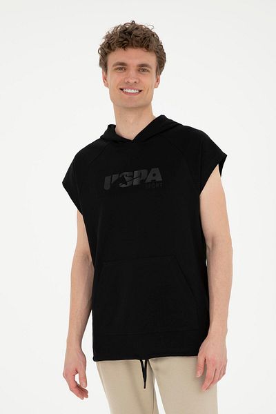 U.S. Polo Assn. Суитшърт с качулка U.S. Polo Comfort Fit - 1824810 Nompe 046 Черен