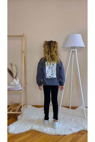 MİNİKO KİDS Girl - Crew Neck Cotton Tights Tracksuit Set