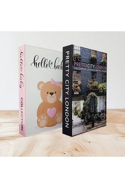 PEARLESS LOVE Комплект от 2 декоративни кутии с книжен вид