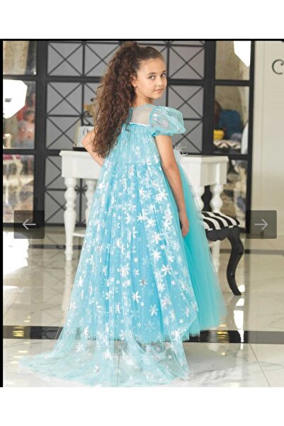 OliveYouMom Elsa Karlar Ülkesi Frozen Kız Çocuk Kostüm