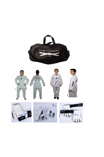fistanger l Size Dobok Set - Προστατευτική τσάντα χεριών, ποδιών και καβαλιών - Τέλειο σετ για αρχάριους