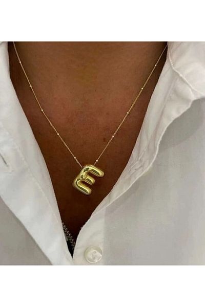 Accessories Three-Dimensional Balloon Necklace with Steel Letter