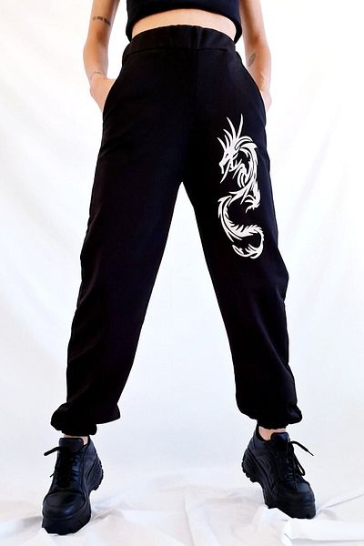 twentyone Dragon Black Jogger Tracksuit