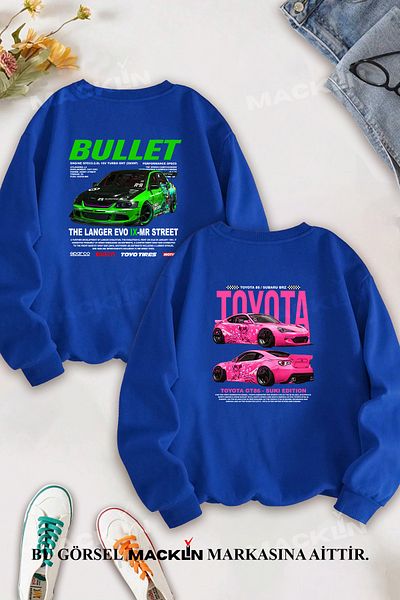 macklin Bullet Suki BACK EVO-IX Φούτερ με στάμπα The Fast and the Furious Σετ 2 τεμαχίων - Συνδυασμός Dear Couple
