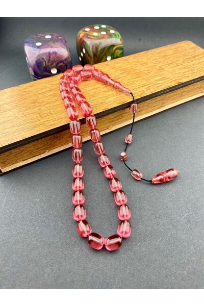 KEHRİBARGRAM AHMET DAMAR USTA - Tasbih din piatră de foc cu lucrări artizanale