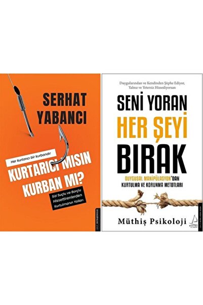 Destek Yayınları Kurtarıcı Mısın Kurban Mı? + Seni Yoran Her Şeyi Bırak 2 Kitap Set