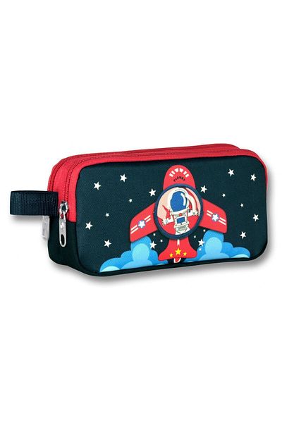 ÜMİT ÇANTA Τσάντα μολυβιού για αγόρι - Ümit Cennec Navy Blue Astronaut