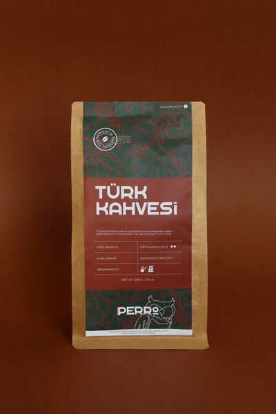 Perro Coffee Freshly Ground Turkish Coffee Medium Roasted 200 Gr