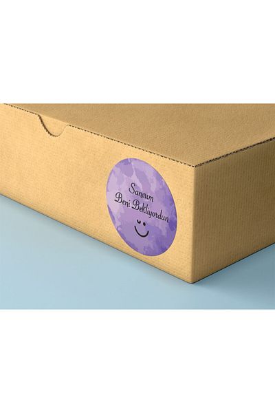 anka design Coated Sticker 4x4 Cm 48 Pieces -I Think You Were Waiting for Me-