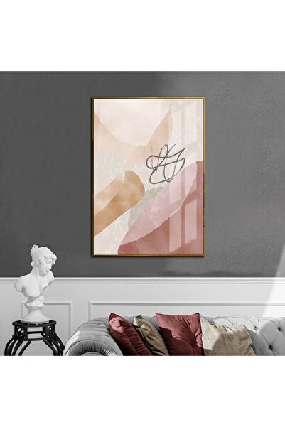 Harikabirev HARİKABİREV | CREM-ROZ-ALB MODEL 2 CU MODELE ABSTRACTE | TABLĂ DE...