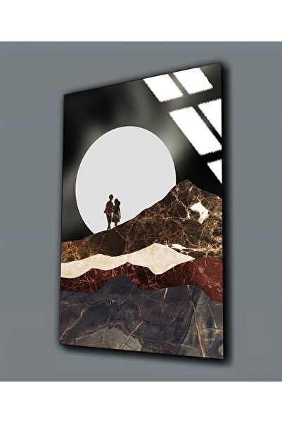 Harikabirev HARİKABİREV | TABLO ABSTRACT DE PEISAJ MONTAN (STICLA TRECUTA LA ...