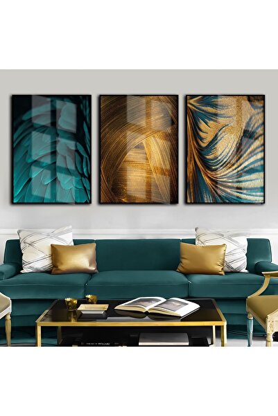 Harika bir ev Hari̇kabi̇rev | Turquoise-Gold Most Stylish Abstract Combinatio...
