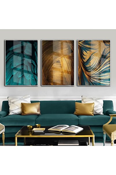 Harika bir ev Hari̇kabi̇rev | Turquoise-Gold Most Stylish Abstract Combinatio...