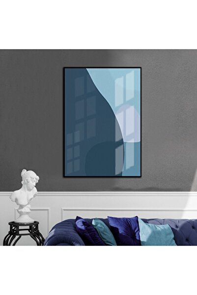 Harikabirev HARİKABİREV | TONURI ALBASTRE MODEL ABSTRACT 01 | TABLĂ DE STICLA...