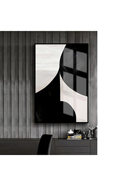 Harikabirev HARİKABİREV | MODEL ABSTRACT NEGRU-ALB 2 | TABLA DE STICLA TEMPLA...