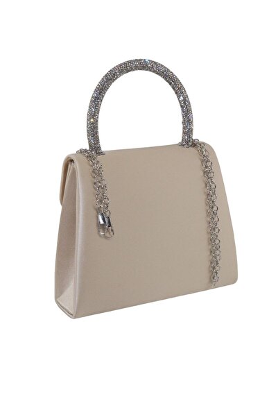 KEEBA Сатинова сумочка з камінням. Сатинова сумочка. Сумочка. Вечірня сумочка.