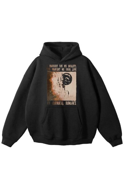 MAYDAY CULTURE Μαύρο φούτερ Unisex από τρεις κλωστές - Loose Fit