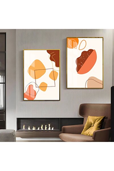 Harikabirev HARİKABİREV | COMBINAT DE ABSTRACTE CU MODELE GALBEN-PORTOCALIU-A...