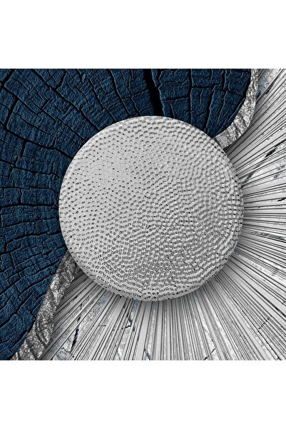 Harikabirev HARİKABİREV|LACİVERT-GOLD-GRİ YAPRAK DESENLİ KOMBİN SETİ|ÇERÇEVELİ SAATLİ CAM TABLO