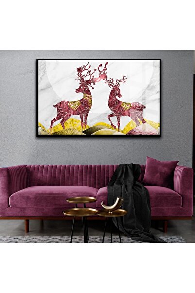 Harika bir ev Hari̇kabi̇rev | The Loved Coloring 02 Pink Gold | Framed Temper...
