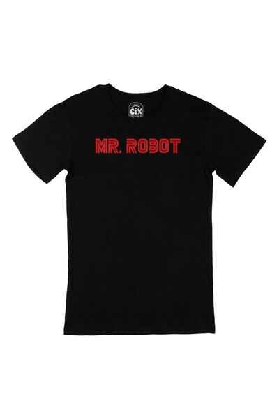 WAKHA Tricou negru Mr Robot Fsociety