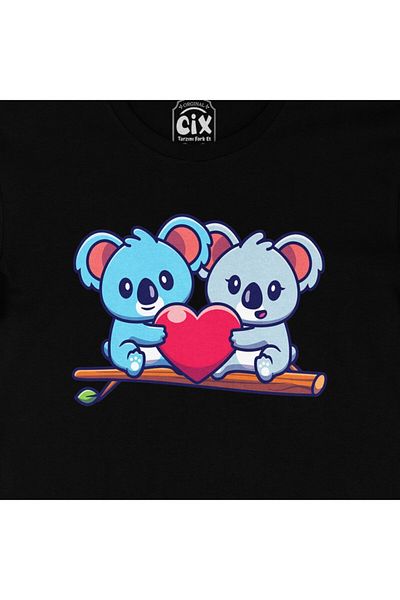 Cix Tricou negru Koala Love