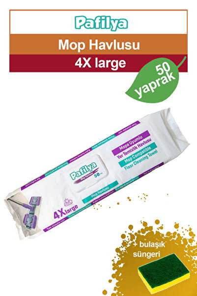 Pafilya Mop Uyumlu Yer Temizlik Havlusu 4X large Yüzey Temizleme Mopu 1 adet