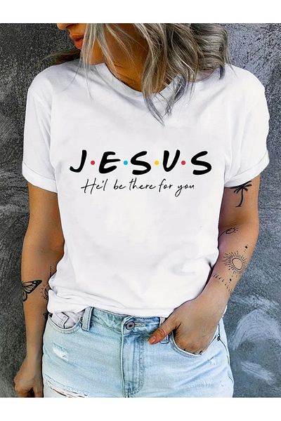 Pink Sky Μπλουζάκι Unisex Jesus Love με στάμπα με λαιμόκοψη