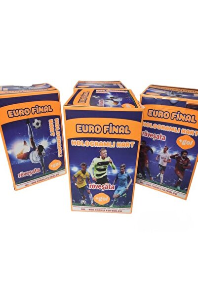 SERAF Euro Final  roveşata  Futbol Kartları 2'li Yeni Kartlar 200 Paket 400 A...