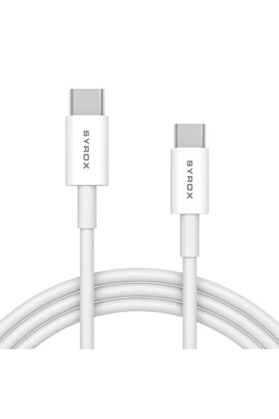 Syrox C94 3.0a Type-c To Type-c Şarj Ve Senkron Kablosu
